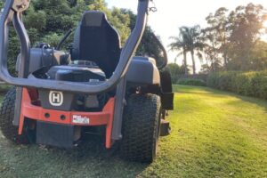 Backyard and garden maintenance - lawn mowing